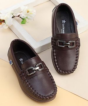 Cute Walk by Babyhug Formal & Party Wear Slip On Shoes - Brown
