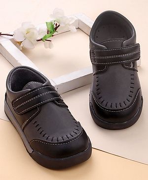 Cute Walk by Babyhug Formal & Party Wear Shoes with Velcro Closure -  Black