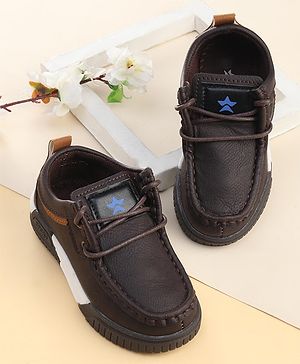 Cute Walk by Babyhug Slip On Loafer Shoes - Dark Brown
