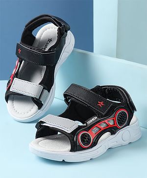 Cute Walk by Babyhug Sandals with Velcro Closure - Black