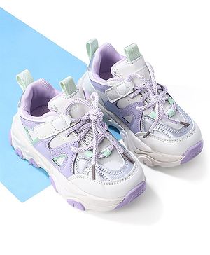 Cute Walk by Babyhug Sneaker with Lace Up Closure - Pink