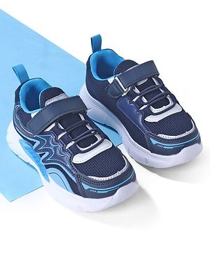 Cute Walk by Babyhug Velcro Closure Sneakers - Navy Blue