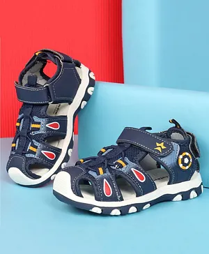 Cute Walk by Babyhug Velcro Closure Sandals - Blue