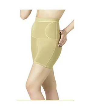 Aaram High Compression Instant Reshaping Body Shaper From Waist To Thigh - Beige