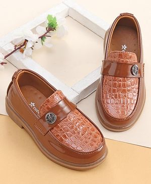 Cute Walk by Babyhug Slip On Formal Shoes- Brown