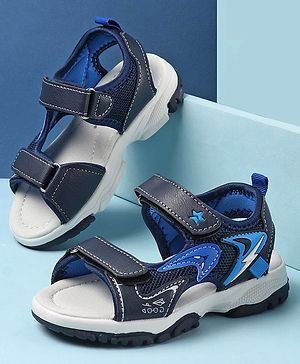 Cute Walk by Babyhug Sandals with Velcro Closure - Blue