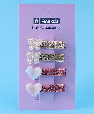 Pine Kids Hair Pins And Clips Free Size - Multicolor