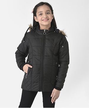 CRIMSOUNE CLUB Full Sleeves Solid Jacket - Black