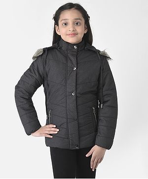 CRIMSOUNE CLUB Full Sleeves Solid Jacket - Black