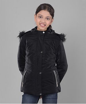 CRIMSOUNE CLUB Full Sleeves Solid Jacket - Black