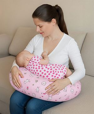 Babyhug Feeding Pillow Whale Print - Lilac
