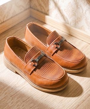 Pine Kids Slip On  Loafer Shoes - Brown