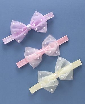 Babyhug Free Size Female Hair Bands Pack of 3 - Multicolor