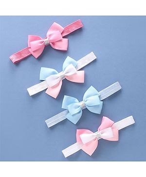 Babyhug Free Size Female Hair Bands Pack of 4 - Multicolor