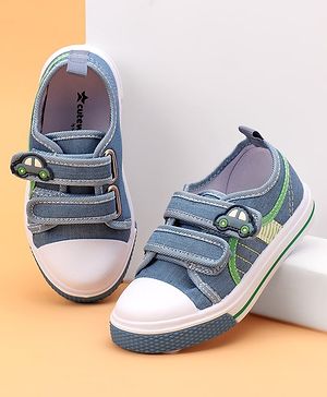 Cute Walk by Babyhug Velcro Closure Casual Shoes Car Applique - Blue