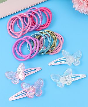 Babyhug Hair Accessories Combo Set Free Size Pack of 25 - Multicolor