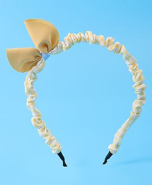 Pine Kids Bow Hair Band - Yellow