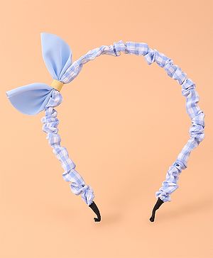 Pine Kids Bow Hair Band - Blue