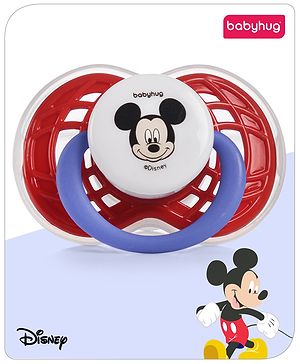 Babyhug Disney Mickey Mouse Pacifier - Red