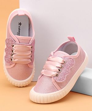 Cute Walk by Babyhug Slip On Glittery Casual Shoes - Pink
