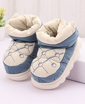 Oh! Pair Slip On Winter Shoes - Blue