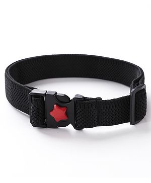 Babyhug Belts with Red Star Free Size Unisex - Black