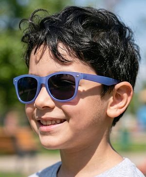 Pine Kids Free Size Sunglasses with Case - Blue
