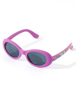 Babyhug Floral Print Free Size Sunglasses - Purple