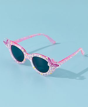 Babyhug Free Size Butterfly Applique Sunglasses - Pink