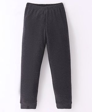 Simply Cotton Full Length Solid Colour Thermal Pant - Black