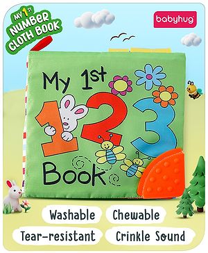 Babyhug My 1st Number Cloth Book - English