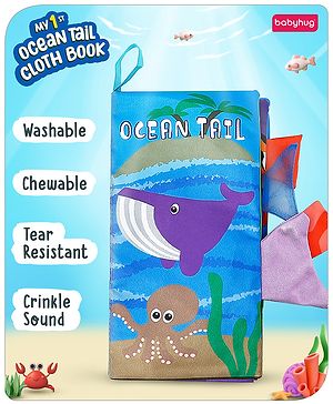 Babyhug Ocean Book with Tail Cloth Book - English