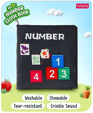 Babyhug Number Cognitive Cloth Book - English