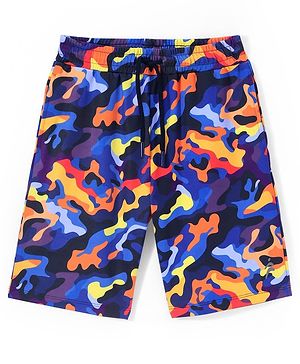 Pine Active Super Stretch Athletic Graphics Shorts - Multicolor
