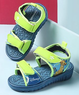 Cute Walk by Babyhug Disney Sandals with Velcro Closure Lion King Print - Blue