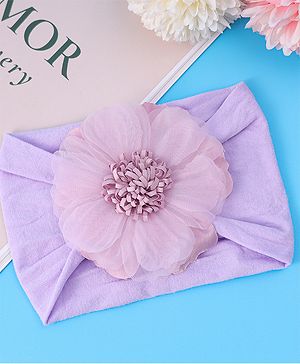 Babyhug Flower Applique Headband - Purple