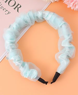Pine Kids Free Size Hair Band With Rhinestone Detailing - Light Blue