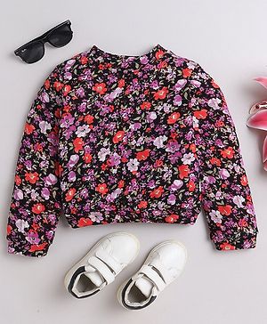 Taffykids Full Sleeves Floral Printed Top - Multi Colour