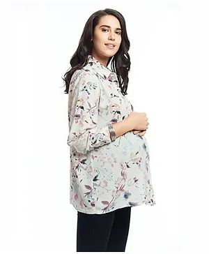 Nuthatch Oversize Floral Shirt - Multicolor