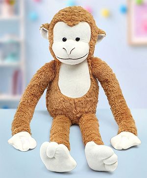 Babyhug Hanging Monkey 62 Cms Animal Soft Toy with Velcro Hands|Stuffed Plush Animal|Gift for Boys & Girls