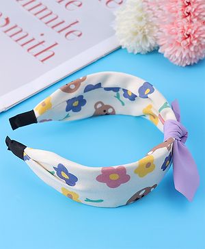 Babyhug Bow Applique Hair Band - Purple