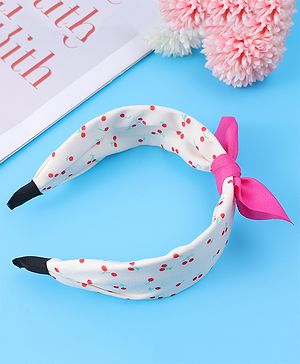 Babyhug Bow Applique Hair Band - Red