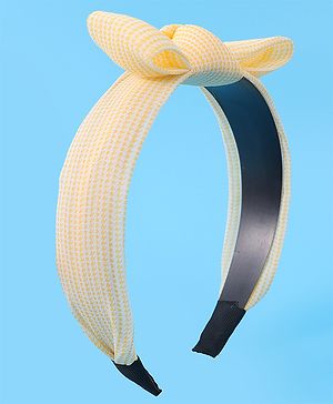Pine Kids Hair Band with Bow Applique Free Size - Yellow