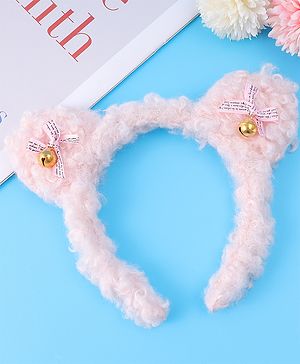 Babyhug Hair Band with Bow Applique Free Size - Pink