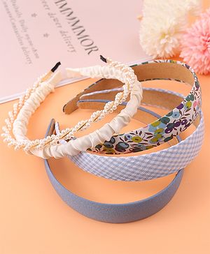 Pine Kids Assorted Hair Bands Free Size Set of 5 - Multicolor