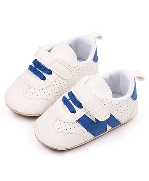 KIDLINGSS Color Patch Shoe Style Booties - White & Blue