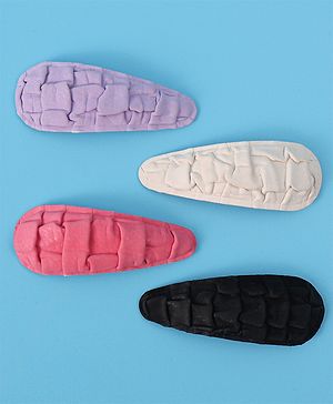 Pine Kids Snap Clips Pack of 4 - Multicolor