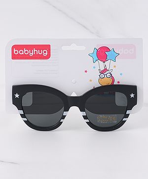 Babyhug Free Size Sunglasses Space Themed Print - Black
