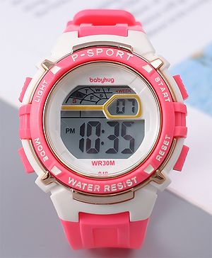 Babyhug Free Size Digital Watch - Pink