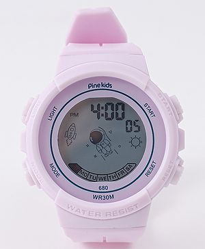 Pine Kids Free Size Digital Watch - Purple